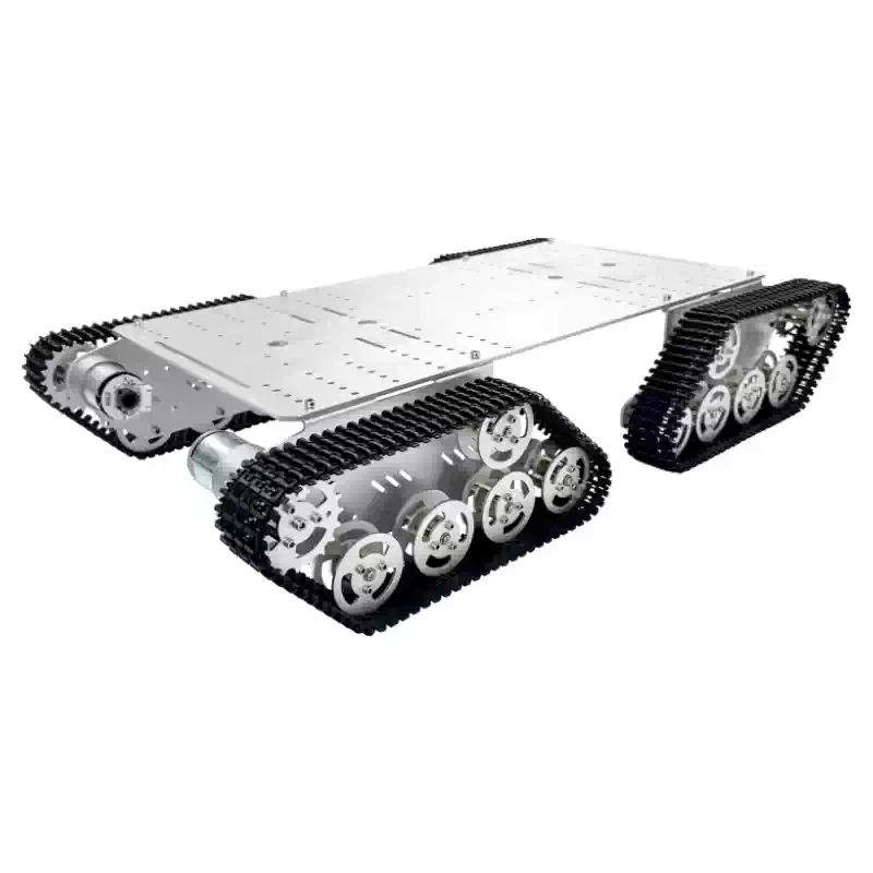 4-driven metallbandad smart robotchassi