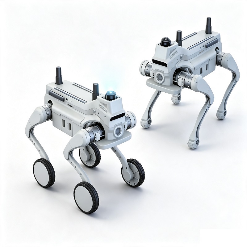 Industriell fyrbäddsrobot för inspektion och forskning